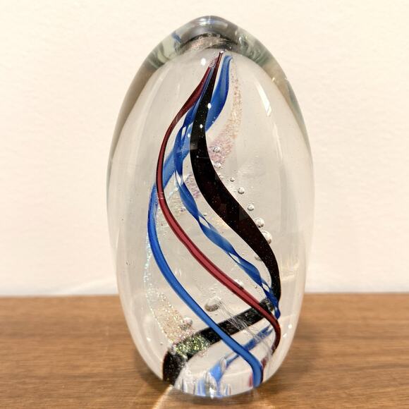 Mark Monson Glasshouse Studio Art Glass Paperweight Sculpture Signed Numbered 6" - Picture 7 of 12